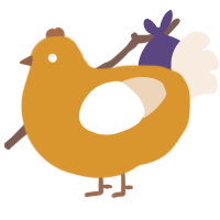 A orange and cream chicken