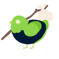 A tumblr and grass chicken with a head pattern