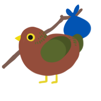 A russet and olive chicken with a neck-band pattern