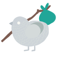 A mist and silver chicken with a lace pattern