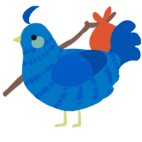 (unnamed), a sapphire and ultramarine chicken with a bar pattern