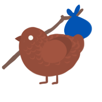 A russet chicken with a half-lace pattern