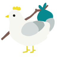 A white and silver chicken