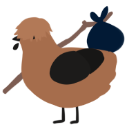 (unnamed), a brown and sable chicken
