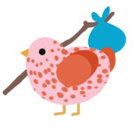 A rose and vermilion chicken with a speckle pattern
