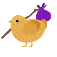 A honey and orange chicken with a lace pattern
