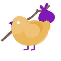 A honey chicken with a head pattern