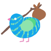 A sky and spring chicken with a bar pattern