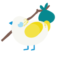 A white and yellow chicken with a neck-band pattern