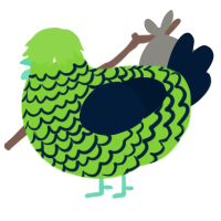 Lychee Lime Juice, a grass and tumblr chicken with a lace pattern