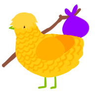 Yellow Zucchini, a honey and orange chicken with a lace pattern