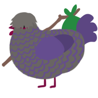 (unnamed), a grey and overcast chicken with a lace pattern