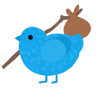 A sky chicken with a speckle pattern