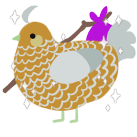 金宝, a gold and silver chicken with a lace pattern