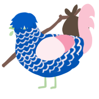GetInto Hypnosis Mic, a ultramarine and rose chicken with a lace pattern