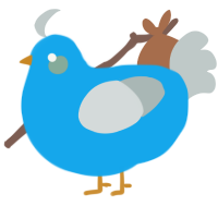 old man, a sky and silver chicken