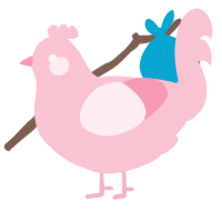 Rosey, a rose chicken
