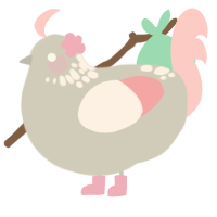 Late Spring, a silver and rose chicken with a neck-speckle pattern