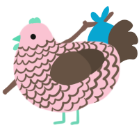 ArizonaGreenTea, a rose and bark chicken with a lace pattern
