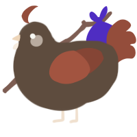 Rye, a bark and russet chicken