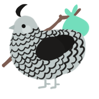 paper cutout, a silver and sable chicken with a lace pattern