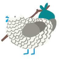 (unnamed), a white and ash chicken with a lace pattern