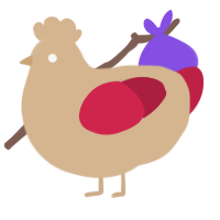 new horrible sauce, a beige and crimson chicken