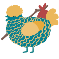 (unnamed), a sea and honey chicken with a lace pattern