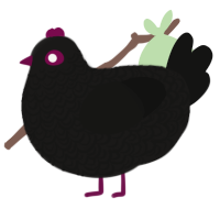(unnamed), a sable and black chicken with a double-lace pattern