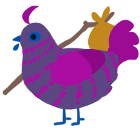 (unnamed), a overcast and plum chicken with a bar pattern