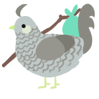 Cobblestone, a silver and ash chicken with a lace pattern