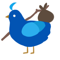 Bisexual, a ultramarine and sky chicken