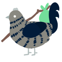 (unnamed), a ash and tumblr chicken with a bar pattern