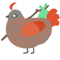 (unnamed), a ash and vermilion chicken with a lace pattern
