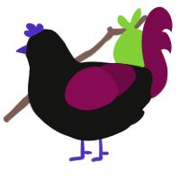 (unnamed), a black and wine chicken