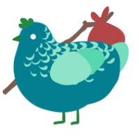 Ocean Mist, a sea and mint chicken with a half-lace pattern