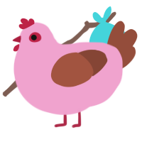 pinch, a pink and russet chicken