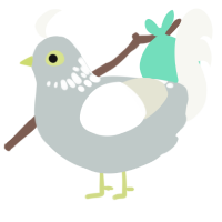 ash meringue, a silver and white chicken with a neck-speckle pattern