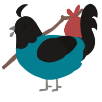 angel tears, a sea and sable chicken with a head pattern