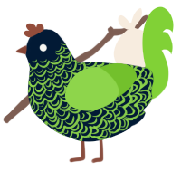 gamer pc, a tumblr and grass chicken with a double-lace pattern
