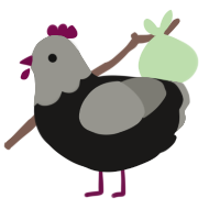 (unnamed), a sable and ash chicken with a head pattern