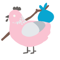 (unnamed), a rose and mist chicken with a neck-speckle pattern