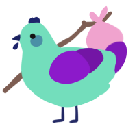 cilicio, a mint and violet chicken