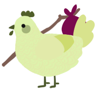 Legume, a apple and lemon chicken with a double-lace pattern