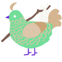 A spring and beige chicken with a lace pattern