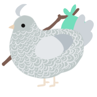 Air, a silver and mist chicken with a double-lace pattern