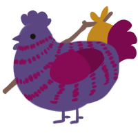 Mixed Berry, a overcast and wine chicken with a bar pattern