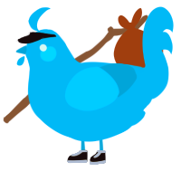Weezer Blue, a cerulean chicken