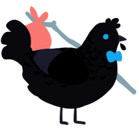 carpal tunnel, a white chicken with a half-lace pattern