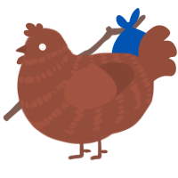 potato, a russet chicken with a bar pattern
